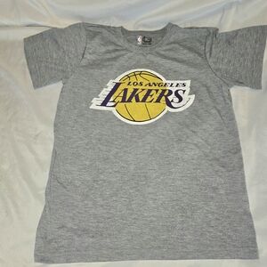 Los Angeles Lakers Boys Gray Short Sleeve Tee
